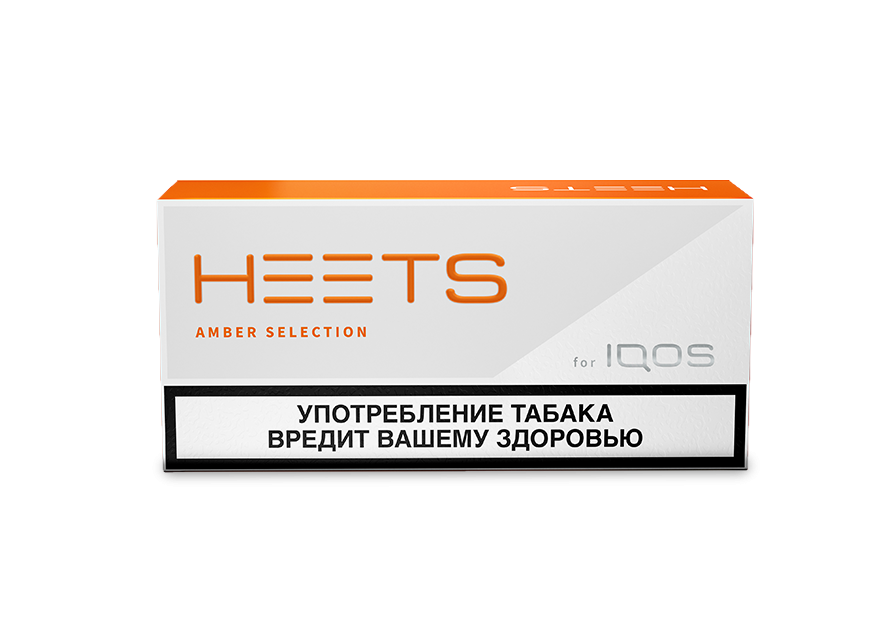 Стики IOOS Heets Amber "оранжевые" (вкус сигарет лайт)