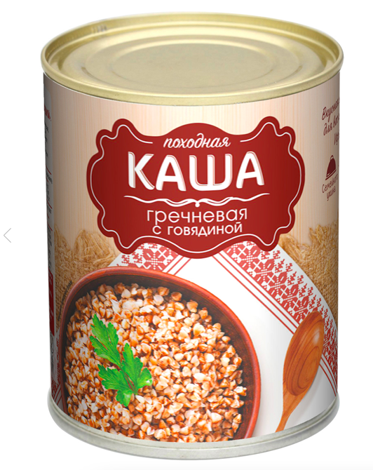 Каша походная гречневая с говядиной Стандарт 340гр