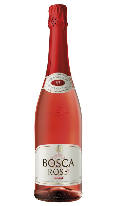 ШАМПАНСКОЕ "BOSCA ROSE" розовое полусладкое 0.75L