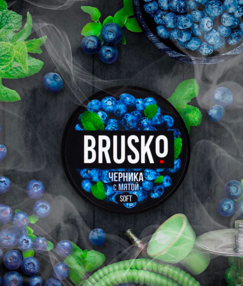 Чайная смесь BRUSKO MEDIUM 50г – Черника с мятой