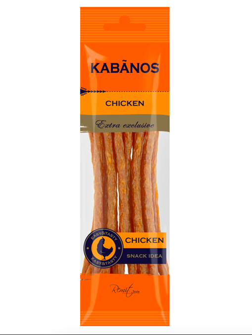 Колбаски сырокопченые куриные Кабанос