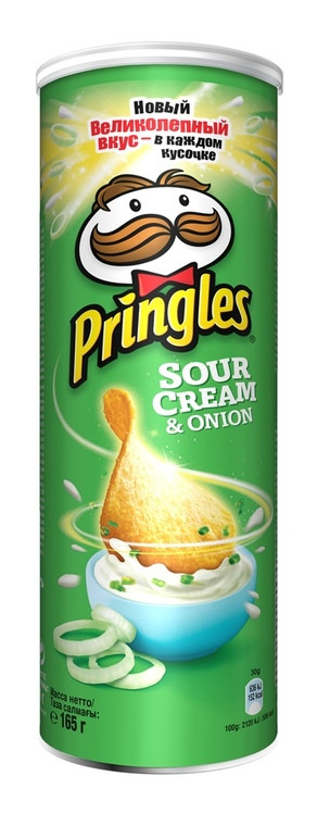 ЧИПСЫ ПРИНГЛС СМЕТАНА ЛУК 165 г (большие)