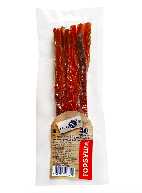 Горбуша солено-сушеная в соломке 40гр
