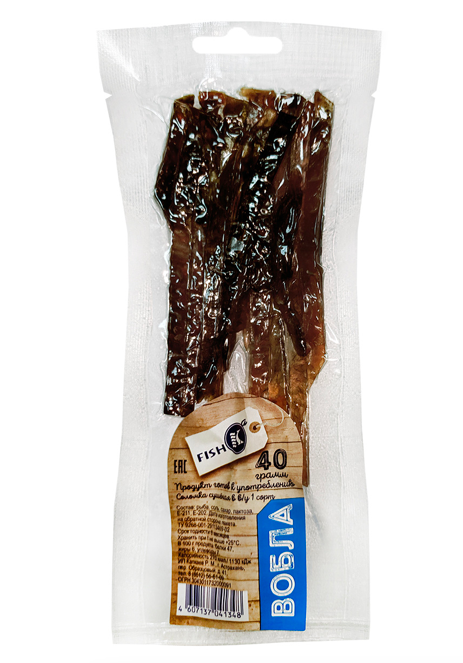 Вобла солено-сушеная в соломке 40 гр