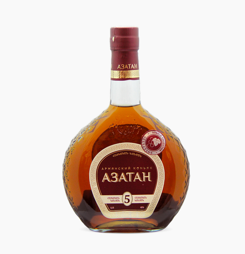 КОНЬЯК АРМЯНСКИЙ АЗАТАН 5 ЛЕТ 40% 0,5